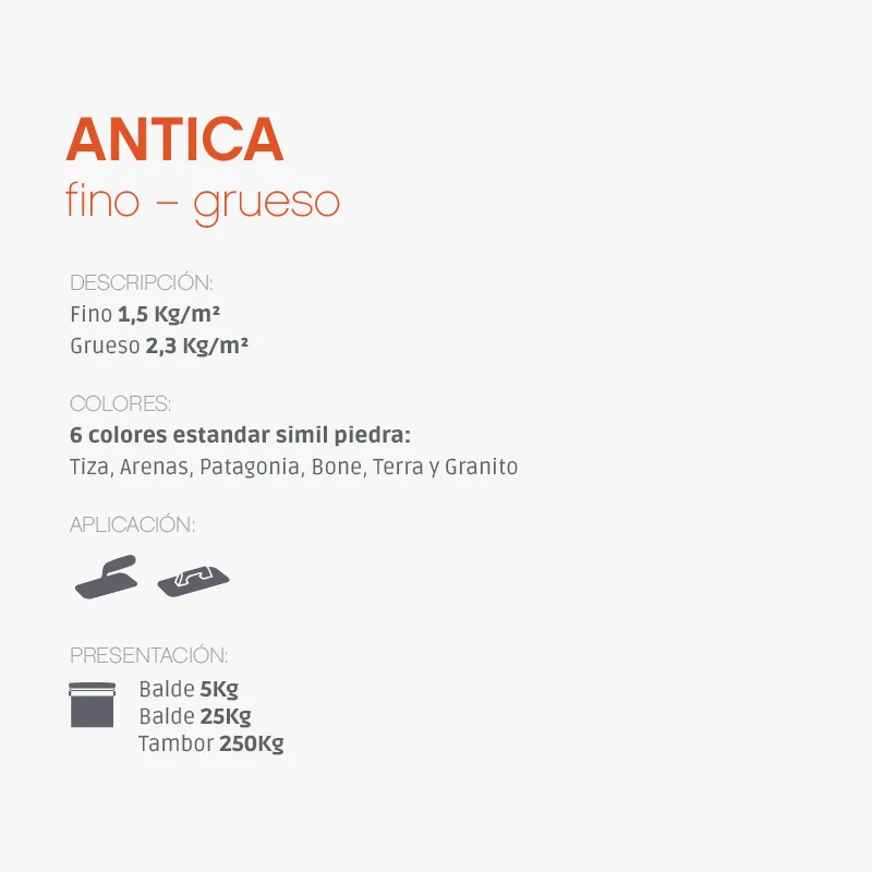 Revestimiento texturado Piedra Antica (protección poliuretanica) - Image 2